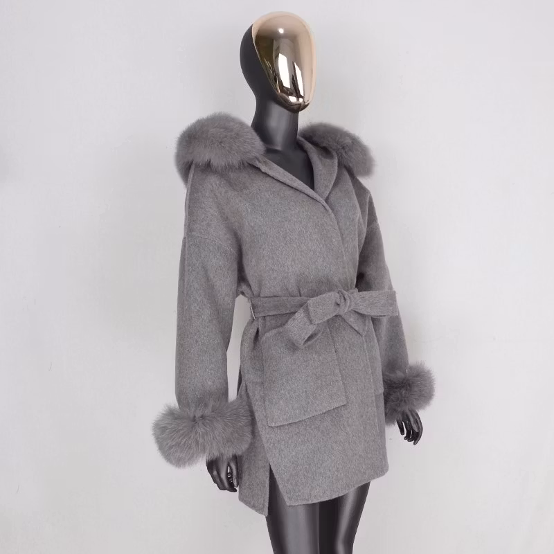 LUXECOAT SHORT GREY