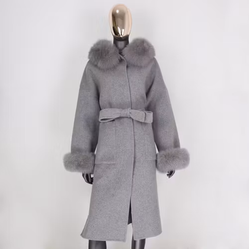 LUXECOAT LONG GREY