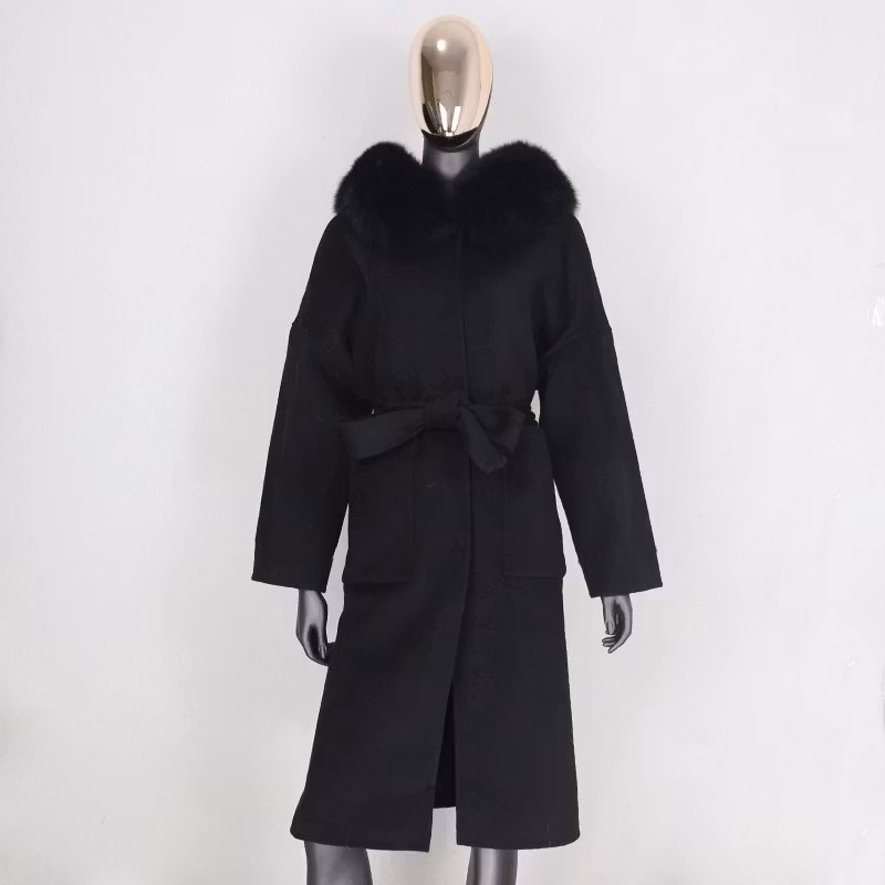 LUXECOAT LONG BLACK