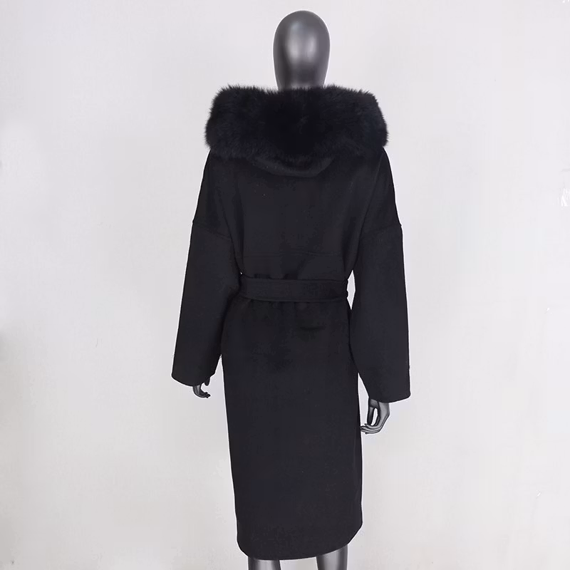 LUXECOAT LONG BLACK