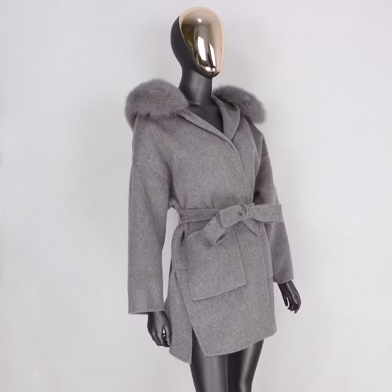 LUXECOAT SHORT GREY