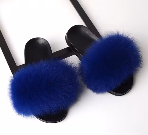 SLIPPERS BLUE