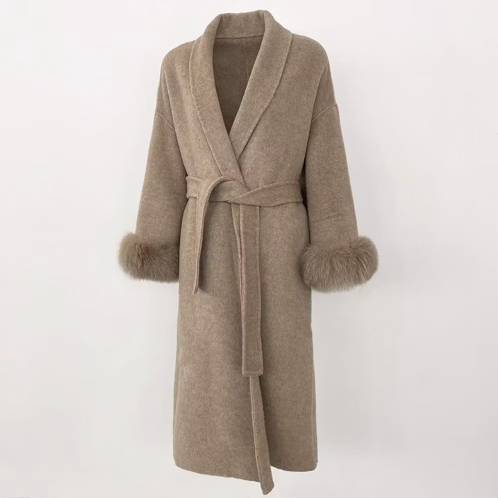 LEA COAT LONG KHAKI