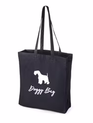 Dvärgschnauzer - Tygkasse siluett