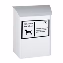 Brevlådedekal - Vykort - valfri siluett