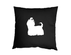 Yorkshireterrier - Kuddfodral siluett - 2 motiv