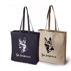 Tysk schäferhund - stencil - tygkasse