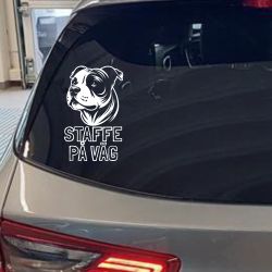 Staffe på vägen - bildekal
