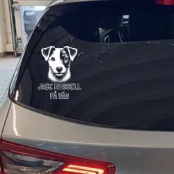 Jack Russell på väg - bildekal