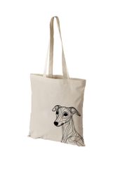 Whippet - olika motiv - tygkasse