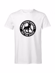 Ban stupid people - T-Shirt - stor dekal