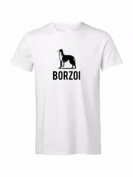 Borzoi - T-shirt - text