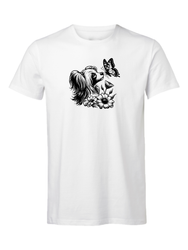 Chinese crested powder puff / Fjäril - T-shirt