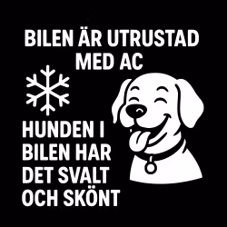 Bildekal - AC-utrustad bil