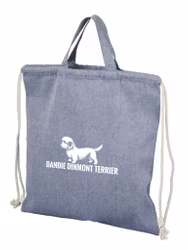 Dandie dinmont terrier - Tygkasse med dragsko