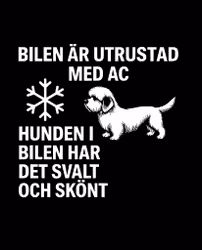 Bildekal - AC-utrustad bil - Dandie dinmont terrier