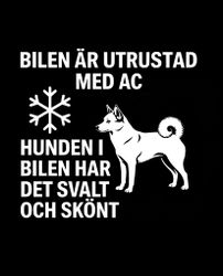 Bildekal - AC-utrustad bil - Norrbottenspets