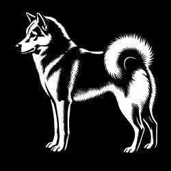 Bildekal - Finsk spets - siluett