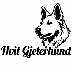Kampanj - Bildekal - Hvit Gjeterhund