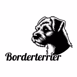 Kampanj - Bildekal - Borderterrier