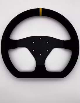 SimLine GT3 Ratt D-form Läder 320 mm