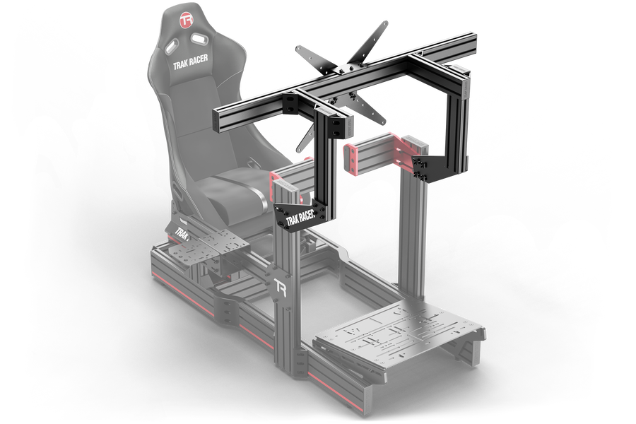 Trak Racer Cockpit Integrerat Single Monitor Stand med VESA Mount 1200mm Profile