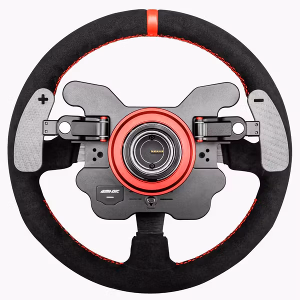 Simagic GT1 Rund ratt Alcantara