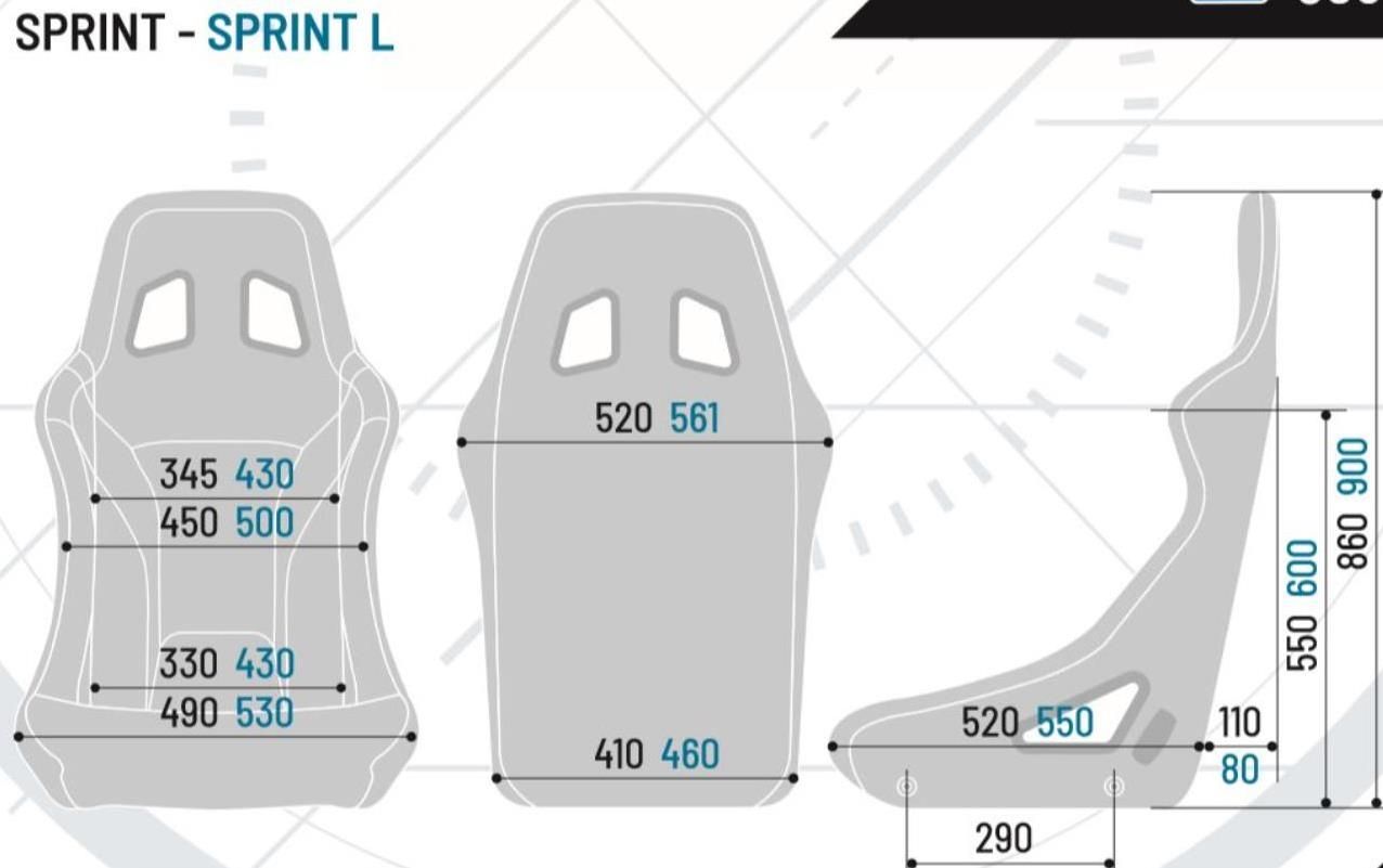 Sparco Sprint Large Svart