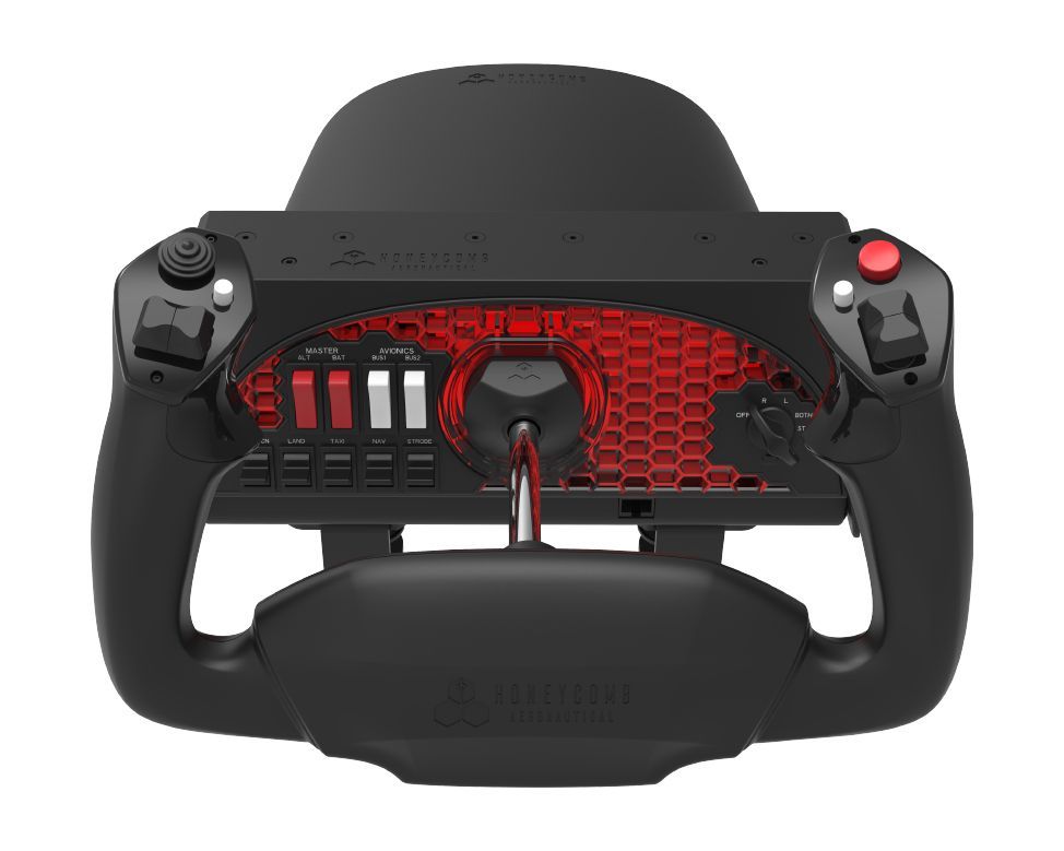 Honeycomb Alpha Flight Controls Yoke & Switch Panel