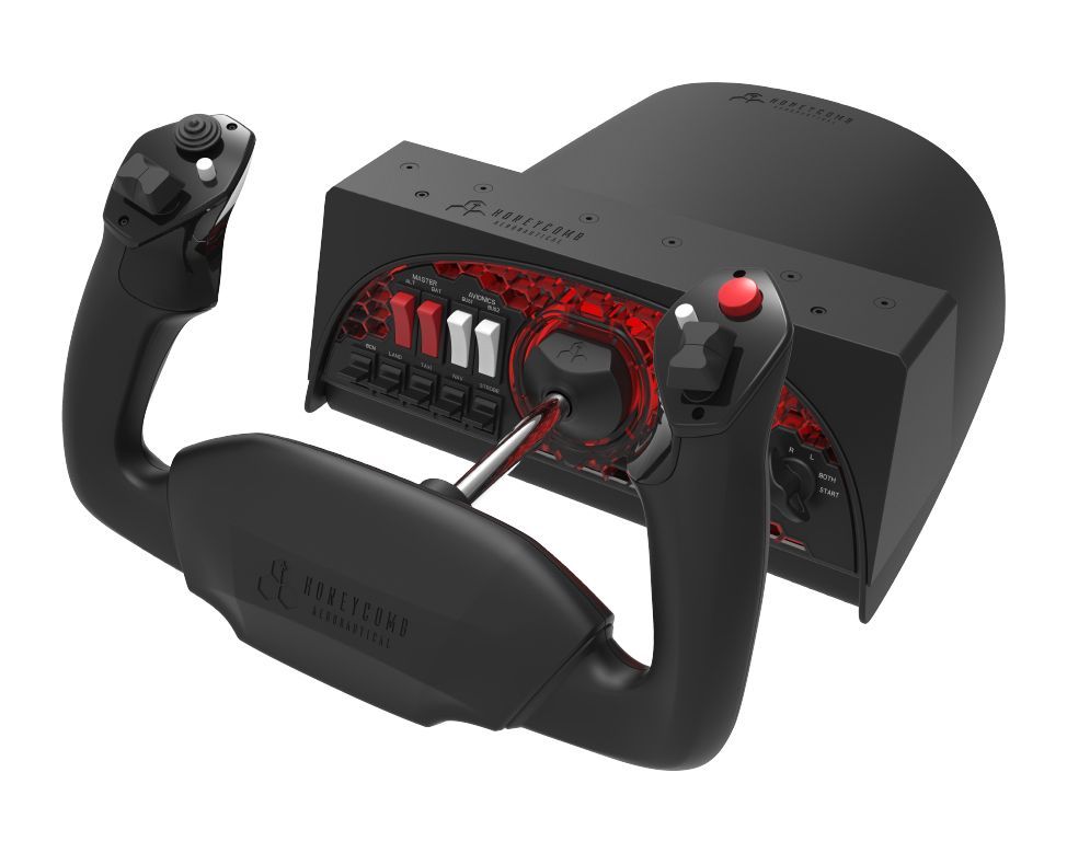 Honeycomb Alpha Flight Controls Yoke & Switch Panel