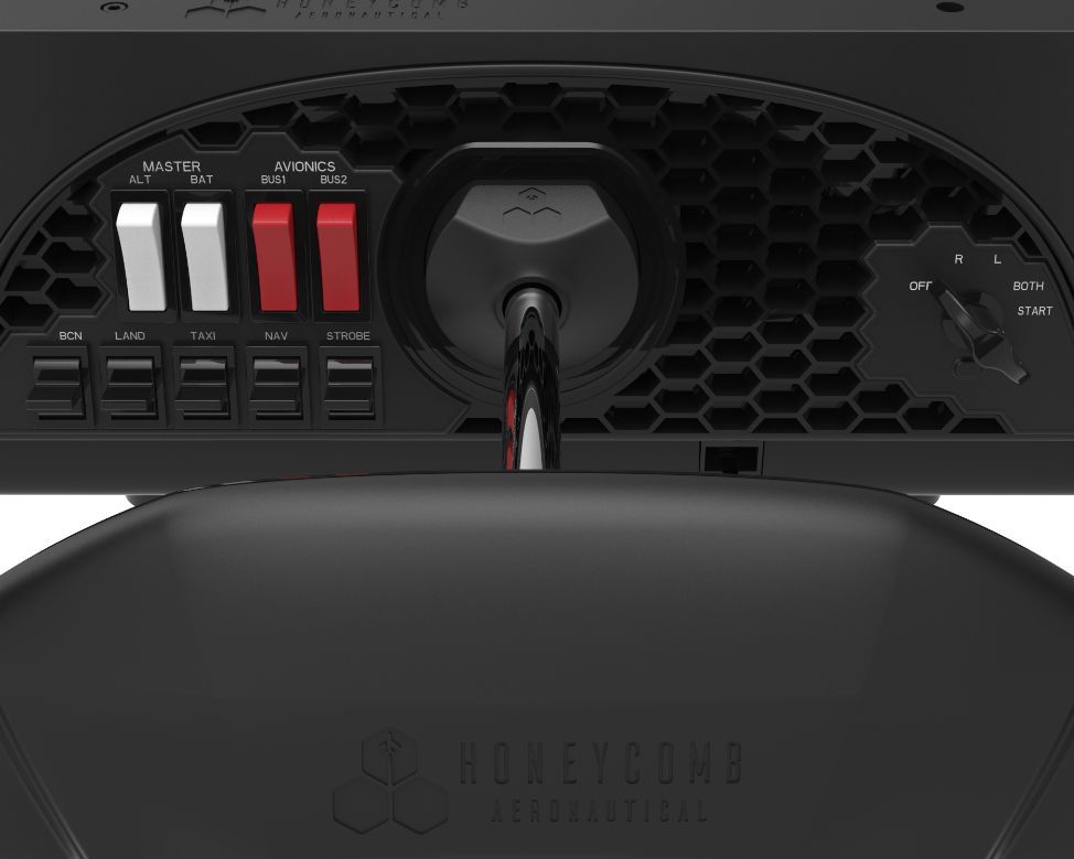 Honeycomb Alpha Flight Controls Yoke & Switch Panel