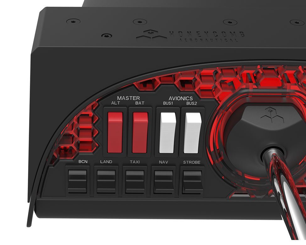 Honeycomb Alpha Flight Controls Yoke & Switch Panel