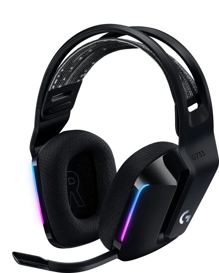 Logitech G733 Lightspeed RGB headset Svart