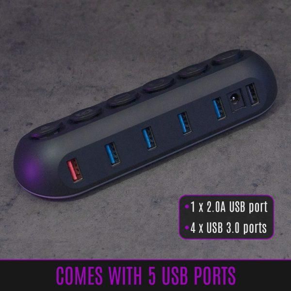 Streamplify  HUB DECK 5-Port RGB USB Hubb