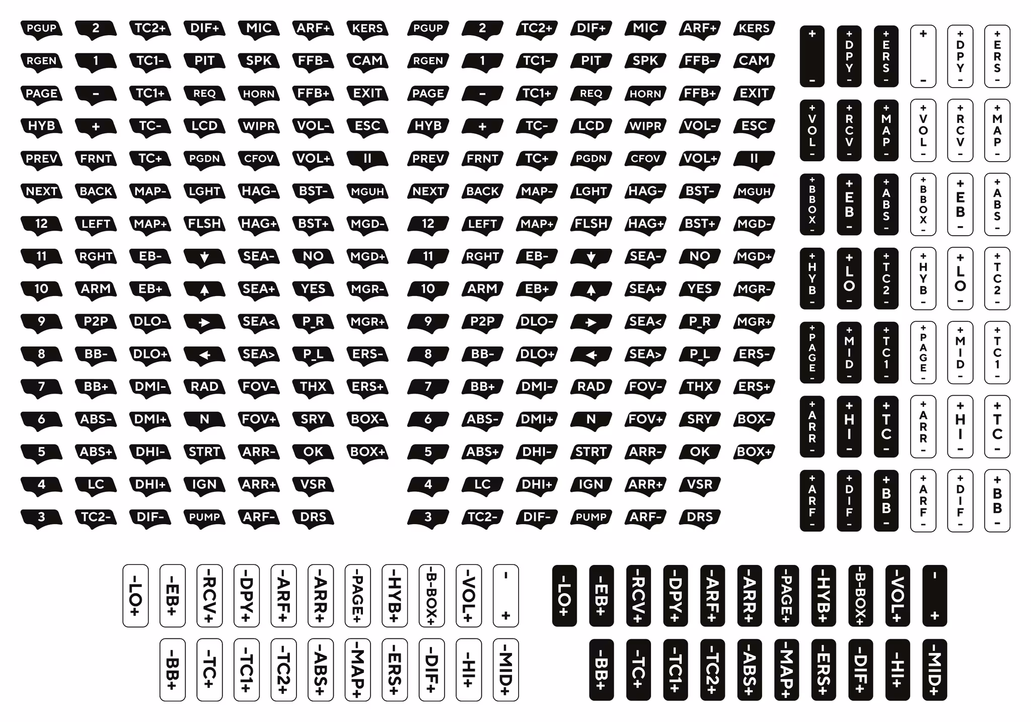 Asetek Transparanta stickers