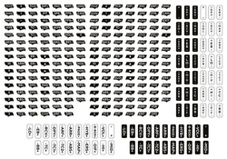 Asetek Transparanta stickers