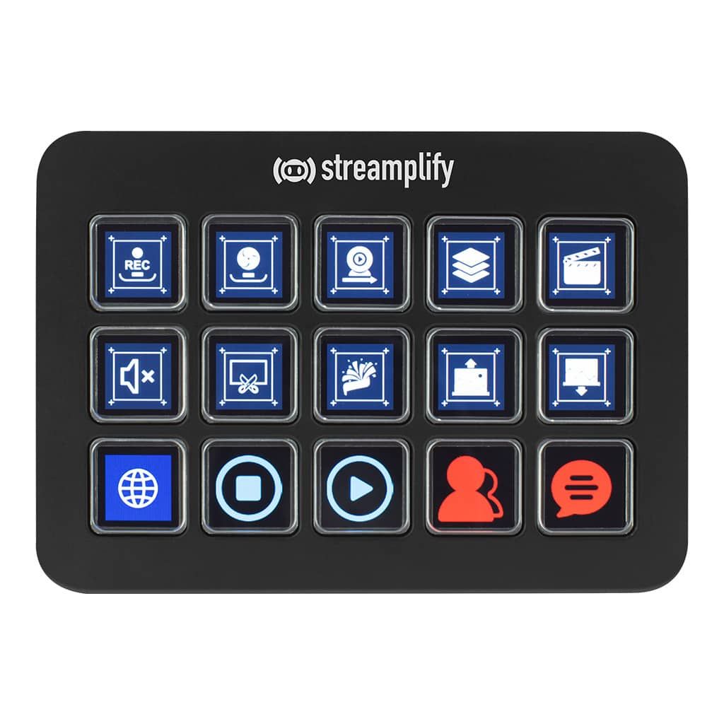 Streamplify STREAMING DECK One, 15 LCD keys, USB-Hub