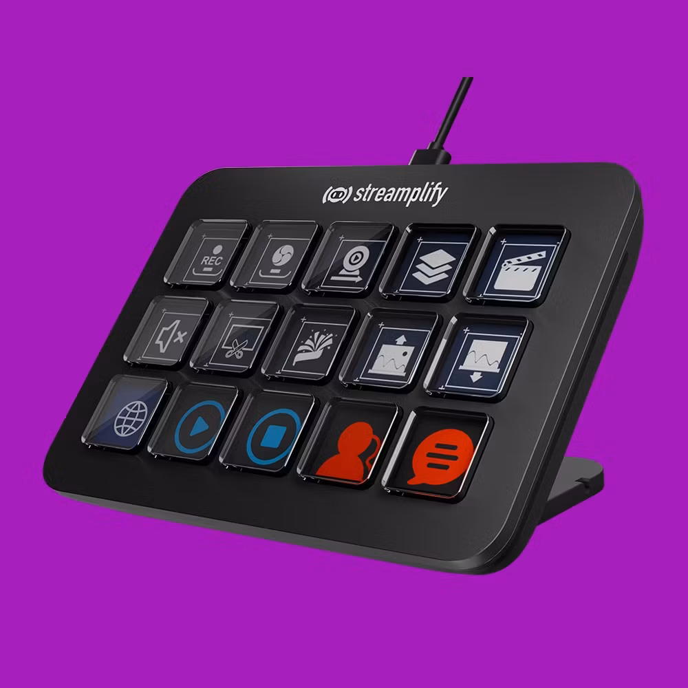Streamplify STREAMING DECK One, 15 LCD keys, USB-Hub