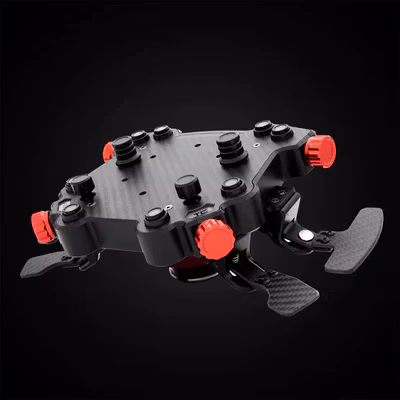 Simagic GT Pro Hub Kolfiber med GT1 Rund ratt Läder