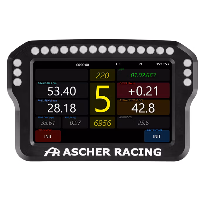 Ascher Racing Dashboard Display 4"