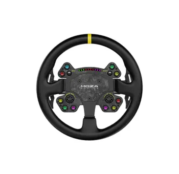 MOZA RS V2 Steering Wheel, Round - Leather (33 cm)