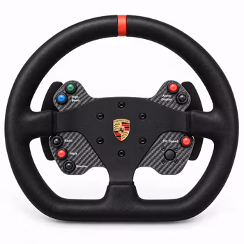 Porsche 911 GT3 Cup-ratt i läder med SimLine USB och funky switch