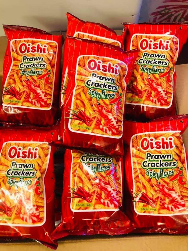 Oishi  Crackers spicy flavor 60g ( ikke på lager )