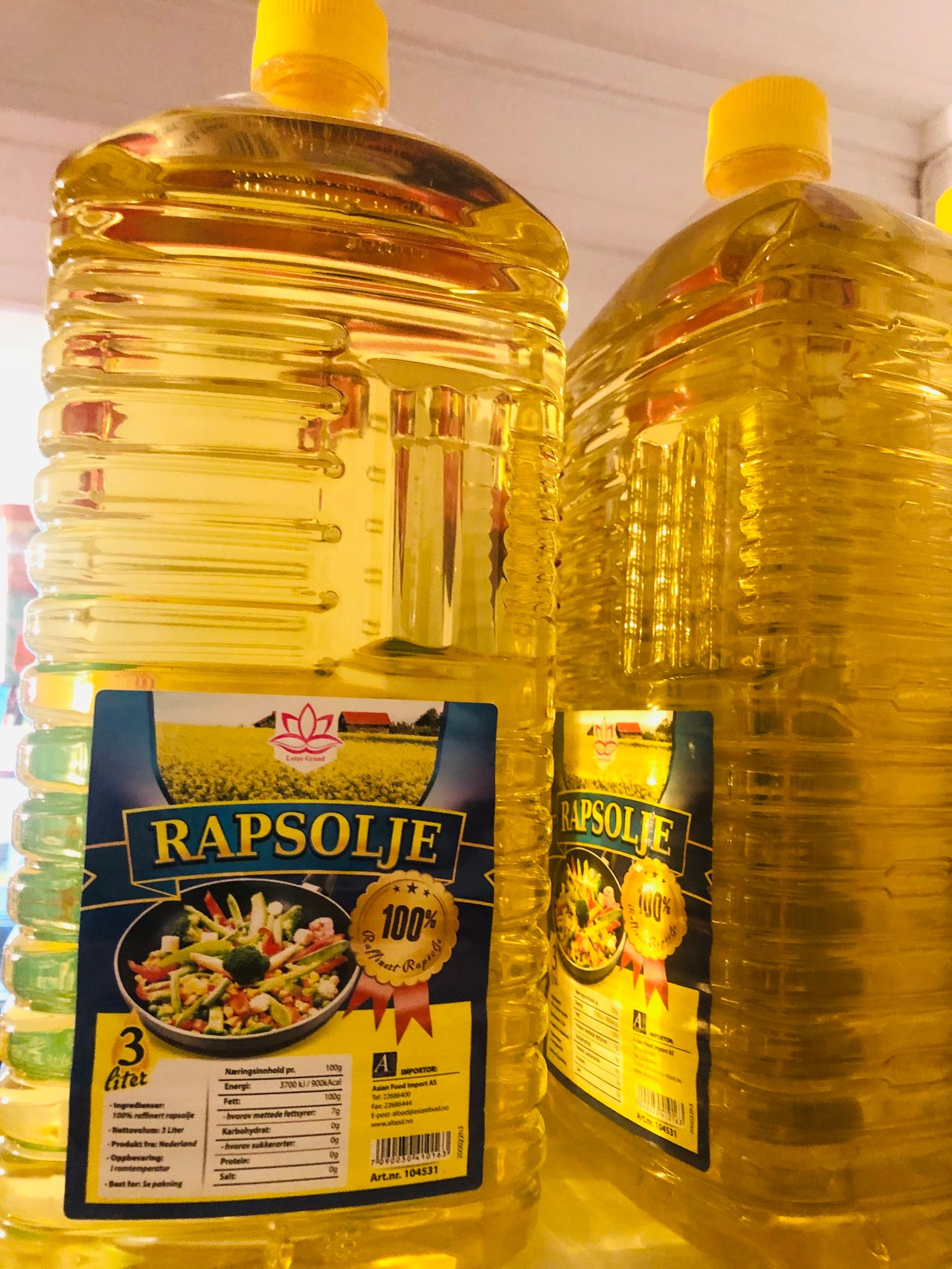 RAPSOLJE  3 LITER
