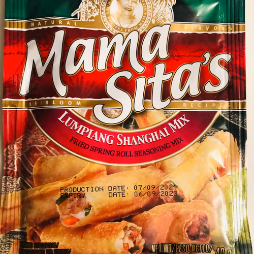 Mama sitas spring rolls mix/ Lumpiang Shanghai mix. (Super tilbud pga dato )