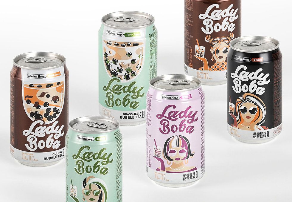 Lady Boba Grass Jelly Bubble tea (315ml) ( ikke på lager )