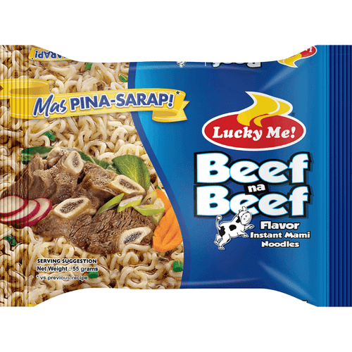 Lucky me beef na beef instant mami noodles (55g)