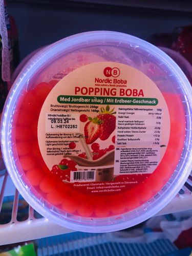 POPPING BOBA STRAWBERRY FLAVORED 250g