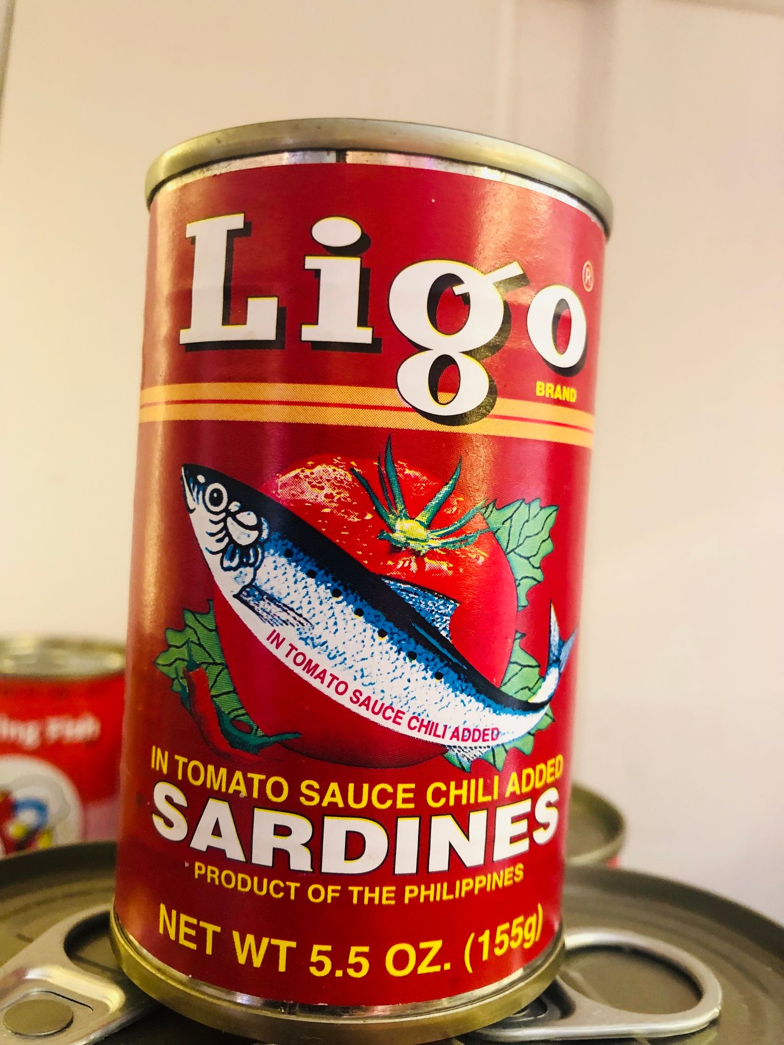 LIGO SARDINES  CHILI  ADDED 155g