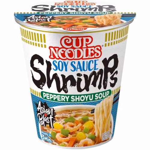 NISSIN CUP NOODLES SOY SAUCE SHRIMP 63G